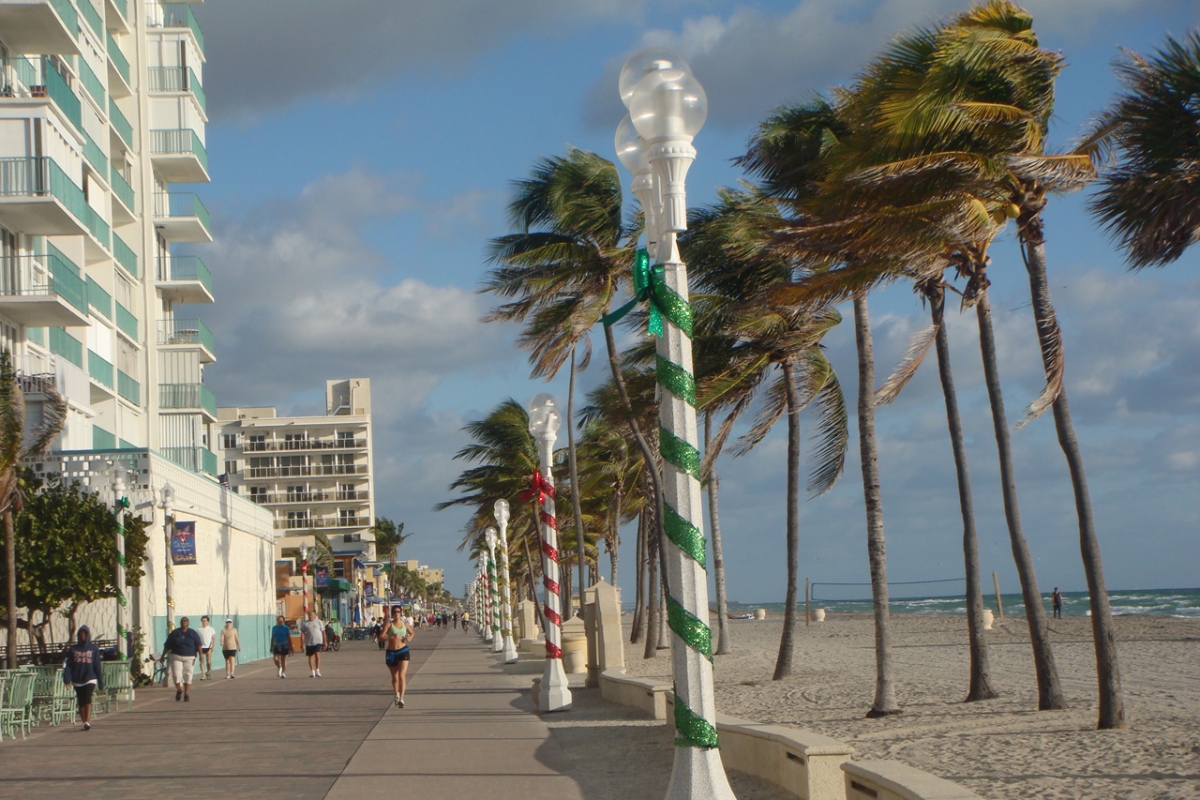 Hollywood Beach Christmas Decorations 