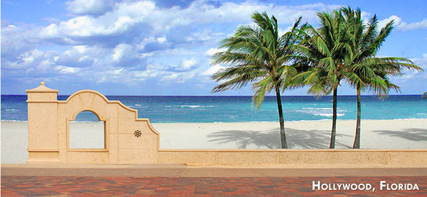 Hollywood Beach boardwalk 